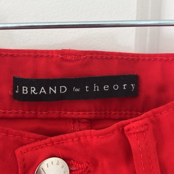 Red J Brand for Theory stretchy jeans. - Picture 2 of 6